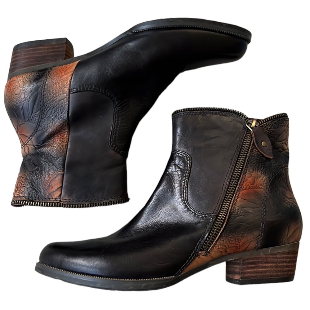 EUC Spring Step L’Artiste Leather Erminia Ankle Boots Size 6.5 - 7